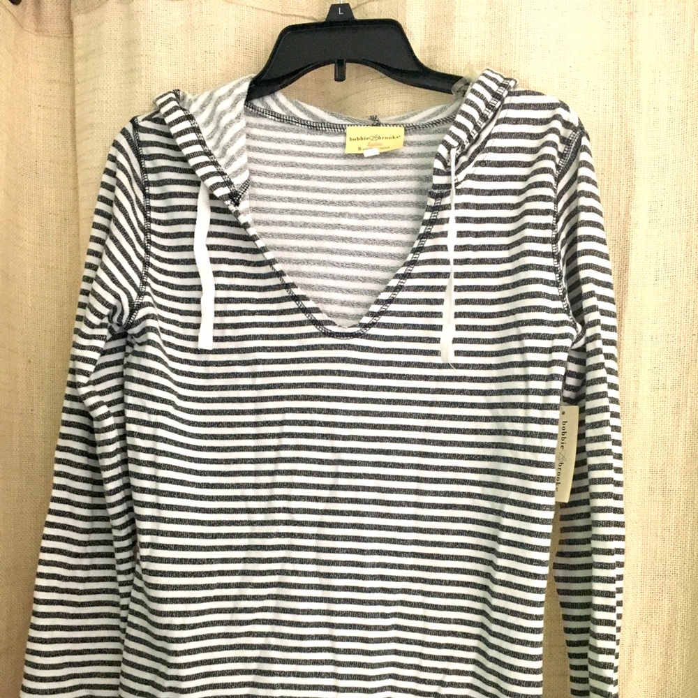 Bobbie Brooks Striped Hoodie